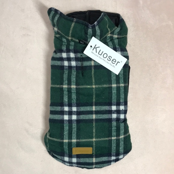 Kuoser Green Plaid Dog Vest - Picture 2 of 11